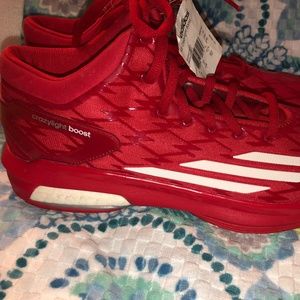 Adidas Red Boost Basketball Sneakers NEW with tags
